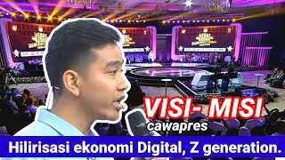 Visi misi andalan cawapres 02 pasangan Prabowo-Gibran.