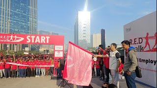 RED WALK Celebrating Retail Employees Day By RAI | Over 3000 Employees Walk Together At T Works