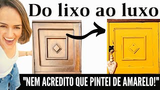 Fabuloso  do lixo ao luxo! SIM! Pintei um móvel de amarelo! DIY/ Farmhouse decor