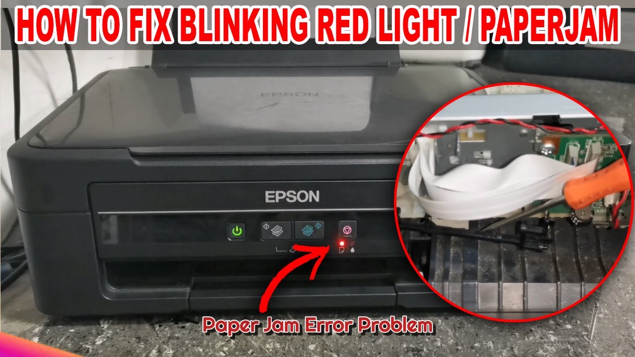 How To Fix Paper Jam Error Problem Of Epson L360 Printer Misalign
