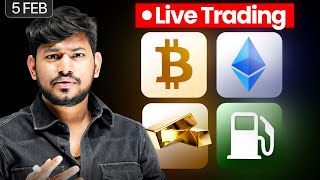 Gold ATH :  05 Feb | Live Trading  || Crypto  , Altcoins  and Meme Coins | #livetrading #btc