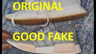 Adidas NMD R1 real vs fake review. How to spot good fake adidas nmd sneakers