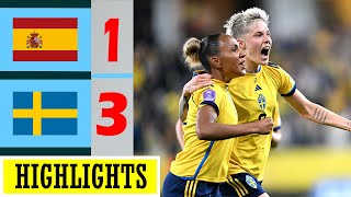 Spain vs Sweden Highlights | UEFA Women's Nations League 2023