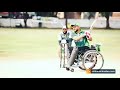 pakistani wheelchair cricketers in action at one day match