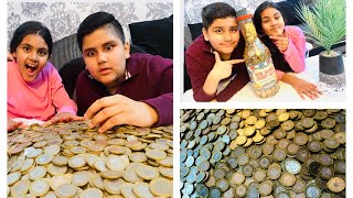 Counting coins by  Jibrail and Zara