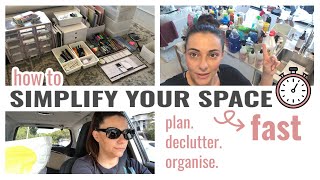 HOW TO SIMPLIFY YOUR SPACE FAST - DECLUTTER \u0026 ORGANIZE WITH ME!!! || THE SUNDAY STYLIST