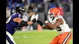 Watch a Cool Moment Between Myles Garrett \u0026 Ravens OL Roger Rosengarten - Sports4CLE, 1/8/25