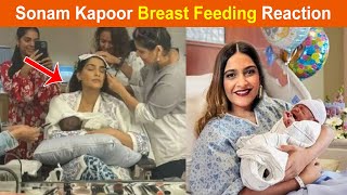 Sonam Kapoor Breast Feeding Publicly Fans Gives Mixed Reactions and Troll her for Show off