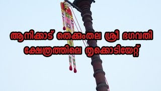 ആനിക്കാട് തെക്കുംതല ശ്രീ ഭഗവതി ക്ഷേത്രത്തിലെ തൃക്കൊടിയേറ്റ്