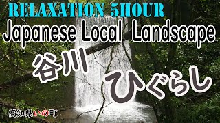 【高知の自然・BGM】川の流れとひぐらし5時間　Japanese Local Landscape LIVE#004