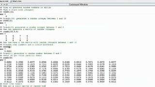 MATLAB randi & rand