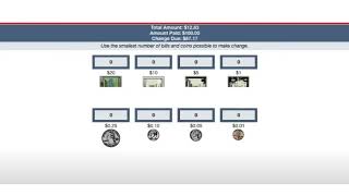USPS: Q14 | In this example, the amount due is $12.83 and the customer paid with a twenty dollar bil