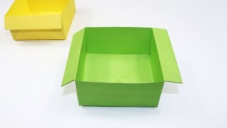 How to Make a Paper Trash Bin - Origami Trash Bin Tutorial