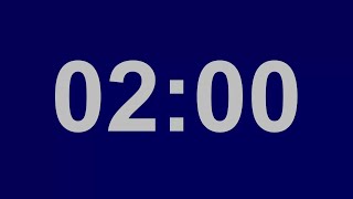 2 minute countdown - Font : Arial Bold