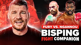BISPING LIVE: TYSON FURY vs FRANCIS NGANNOU | FIGHT COMPANION (Reaction)