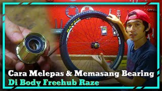 Cara Melepas dan Memasang Bearing Di Body Freehub | Freehub Raze