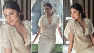 Anushka Sharma looks ethereal in a cream sequin dress