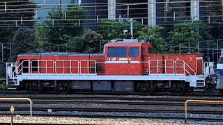 《DD200-6 東新潟機関区常駐機交換(送り込み)》JR貨物EF210 317号機+ムドDD200 6号機[愛]+赤コキ5両が大宮操車場に入線到着停車！(臨8765列車・その他)