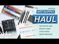 Art Supply Haul + First Impressions! Watercolor, Pens, Markers, Sketchbooks from Arteza