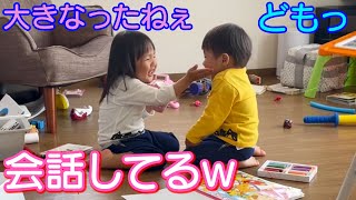 めちゃくちゃ会話してるやんｗ2歳5ヶ月でコレぐらいしゃべれるようになりました！男女双子の何気ない日常107The great 2 years old child who talks【成長目安】