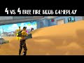 4 vs 4 Free Fire Noob Gameplay - BLACK FF YT.