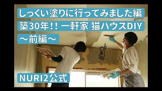 【DIYしっくい】#23 しっくい塗りに行ってみました編～築30年一軒家猫ハウスしっくいDIY～（前編）【NURI2公式】