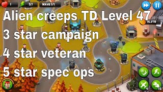 Alien Creeps TD Level 47 Without Any Extra Hero