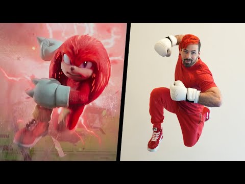 Acrobacias de KNUCKLES en la vida real (Sonic The Hedgehog)