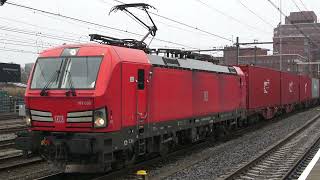 DB Cargo 193 035 met de Nostra Shuttle op Amersfoort Centraal (16-1-2025) en mooie Tyfoon.