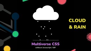 Tutorial : Cloud & Rain // Multiverse CSS without Javascript, GIF // SUNNY