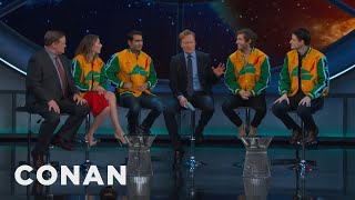 The Cast Of "Silicon Valley" Rocks Pied Piper Jackets | CONAN on TBS