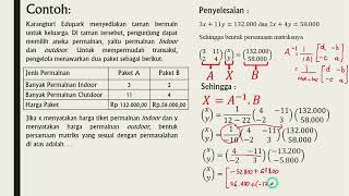 MATRIKS #7_Menyelesaikan SPLDV dengan Invers dan Determinan Matriks