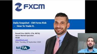 A number of risks are hitting EM currencies. We explore some of them using FXCM's EMBasket