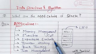 Applications of Stack (Function calling & memory allocation) | Learn Coding