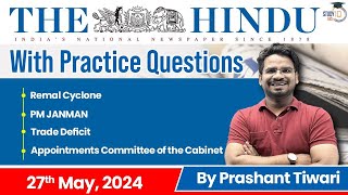 The Hindu Analysis by Prashant Tiwari | 27 May 2024 | Current Affairs Today | StudyIQ