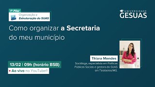 Como organizar a Secretaria do meu município