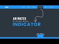 Animated Sliding Menu Indicator using Javascript | Curve outside