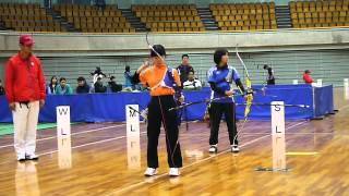 第25回全日本室内アーチェリー選手権大会・小中学生リカーブ　女子決勝戦 Part.2