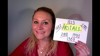 Video 308 ÅRSTALL og hvordan vi sier dem