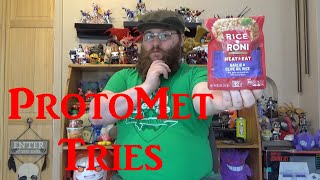 ProtoMet Tries Rice a Roni Heat \u0026 Eat Garlic \u0026 Olive Oil Rice