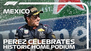 Sergio Perez's Emotional Home Podium! | 2021 Mexico City Grand Prix
