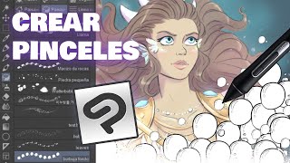 CÓMO CREAR PINCELES EN CLIP STUDIO PAINT en español | cómo hacer pinceles con formas | Verónica MG