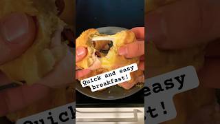 Our breakfast this morning 🥐☀️quick and easy! #youtubeshorts #breakfast #cooking #shorts #vlog