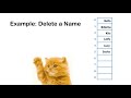 Adding or Deleting a Cell in an Array
