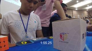 1:50.80 \u0026 1:55.25 Official 5x5 Singles - Singapore Cube Championship 2019