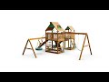 gorilla playsets pioneer peak swing set 360 video swingslideplay