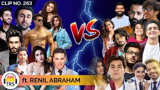 Youtubers VS. Bollywood Stars - The Major Difference ft. Renil Abraham | TheRanveerShow Clips