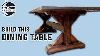 Building a Massive 9ft Farmhouse Table in My Garage Shop