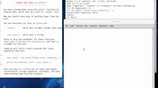 Python 07 Input and Output