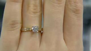 0.60ct Round Cut Diamond Channel Set Engagement Ring SD034